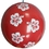 Blank 16"Deflated Inflatable Red Hawaiian Beach Ball
