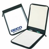 Custom Semi Clear Zipper Writing Folder