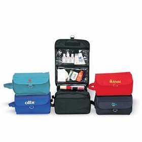 Custom Hanging Travel Kit, Cosmetic bag, Personalised Toiletry Bag, 10.5" W x 22" H x 4" D
