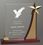 Custom Rising Star Sweeping Acrylic Award (9 1/2"), Price/piece