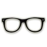 Blank Eyeglasses Lapel Pin, 1 1/4
