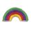 Custom Potpourri Embroidered Applique - Rainbow, Price/piece
