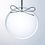 Custom Beveled Clear Glass Ornament - Round Screened, 3.5" Diameter, Price/piece