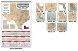 Custom Large State Map Year-In-View Calendar - California, 25