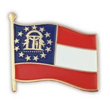 Blank Georgia State Flag Pin