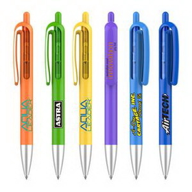 Custom Colorful Series Plastic Ballpoint Pen, 5.31" L x 0.43" W