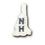 Custom State Shape Embroidered Applique - New Hampshire, Price/piece