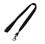 Custom Black Tubular Lanyards 2/5" (10Mm), Price/piece