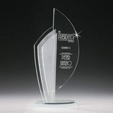 Custom Nautilus Optical Crystal Award, 6 1/4