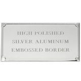 Blank Aluminum Embossed Plate W/Beveled Edge (3 1/8