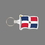 Key Ring & Punch Tag W/ Tab - Full Color Dominican Republic Flag, Price/piece