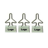Custom Airplane Shape Metal Binder Clips, 1