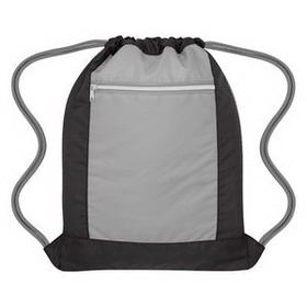 Custom Flip Side Drawstring Sports Bag, 13" W x 17 1/4" H