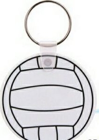 Custom 2" Volleyball Keychain