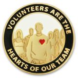 Blank Volunteers Are Hearts Pin, 1
