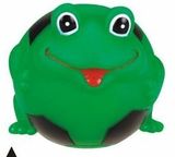 Custom Rubber Soccer Ball Shaped Frog Dog Toy