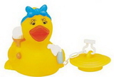 Custom Rubber Bath Tub Duck W/ Bath Tub Plug