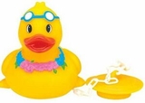 Custom Rubber Sunny Duck W/ Bath Tub Plug