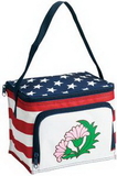 Custom Stars And Stripes 6-Can Cooler, 8.5