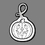 Custom Jack O`Lantern (Outline) Bag Tag, Price/piece
