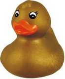 Custom Rubber Gold Duck, 2 3/4