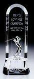 Custom Large Half Moon Golfer Trophy, 4