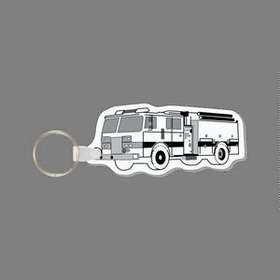 Key Ring & Punch Tag - Fire Truck (Large)