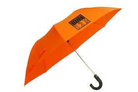 Custom The 41" Auto Open Folding Umbrella with Hook Handle