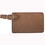 Custom Leatherette Luggage Tag - Dark Brown, 4.25" W x 2.75" H, Price/piece