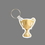 Custom Key Ring & Full Color Punch Tag - Gold Cup Trophy, Price/piece