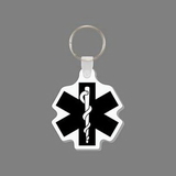 Key Ring & Punch Tag W/ Tab - Star of Life