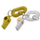 Custom Wrist Coil w/Whistle Keyring, 1" L x 6" W, Price/piece