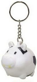 Custom Rubber Soccer Ball Hippo Keychain