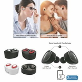 Custom Wireless In-ear Double Earphones with Charging Socket