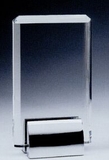 Custom Small Crystal Tower Award, 3 1/2