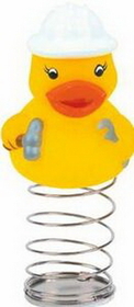 Custom Rubber Construction Worker Duck Bobble