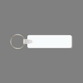 Custom Key Ring & Punch Tag - 7/8"x3" Rectangle Tag