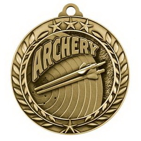 Custom 2 3/4'' Archery Wreath Award Medallion