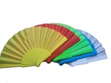Custom Summer Portable Plastic Fabric Hand Foldable Fan, 8 1/4