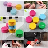 Custom Colorful Silicone Earphone Cable Winder & Screen Cleaner, 1 1/5