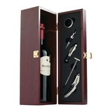 Custom The Chateau Wine Box w/Accessories - Rosewood, 14.25