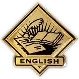 Blank School Pin - English, 1