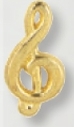 Custom Treble Clef Award Pin