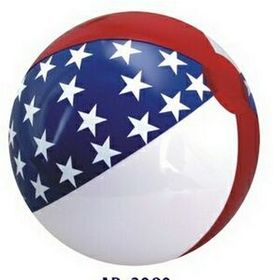 Custom 12" Inflatable Patriotic Star Beach Ball