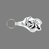 Key Ring & Punch Tag - Bumble Bee (Mascot) Punch Tag With Tab