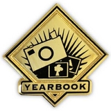 Blank School Pin - Yearbook, 1