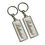 Custom Rectangle Thin Key Tag, 2.35" L x 0.875" W x 0.27" Thick, Price/piece