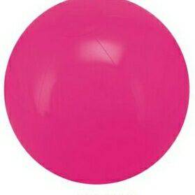 Custom 16" Inflatable Solid Hot Pink Beach Ball