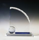 Custom Crystal Globe Award, 8