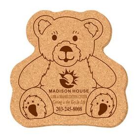 Custom Teddy Bear Cork Coaster